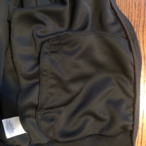 Nike Men's Charcoal Gray and White Track Jacket - Picture 6 of 6